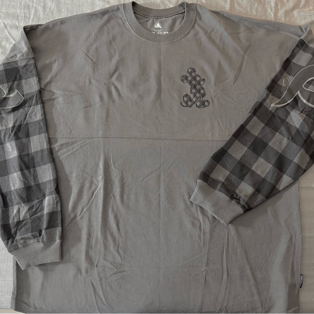Disneyland Resort Mickey Mouse Plaid Spirt Jersey size XL unisex
